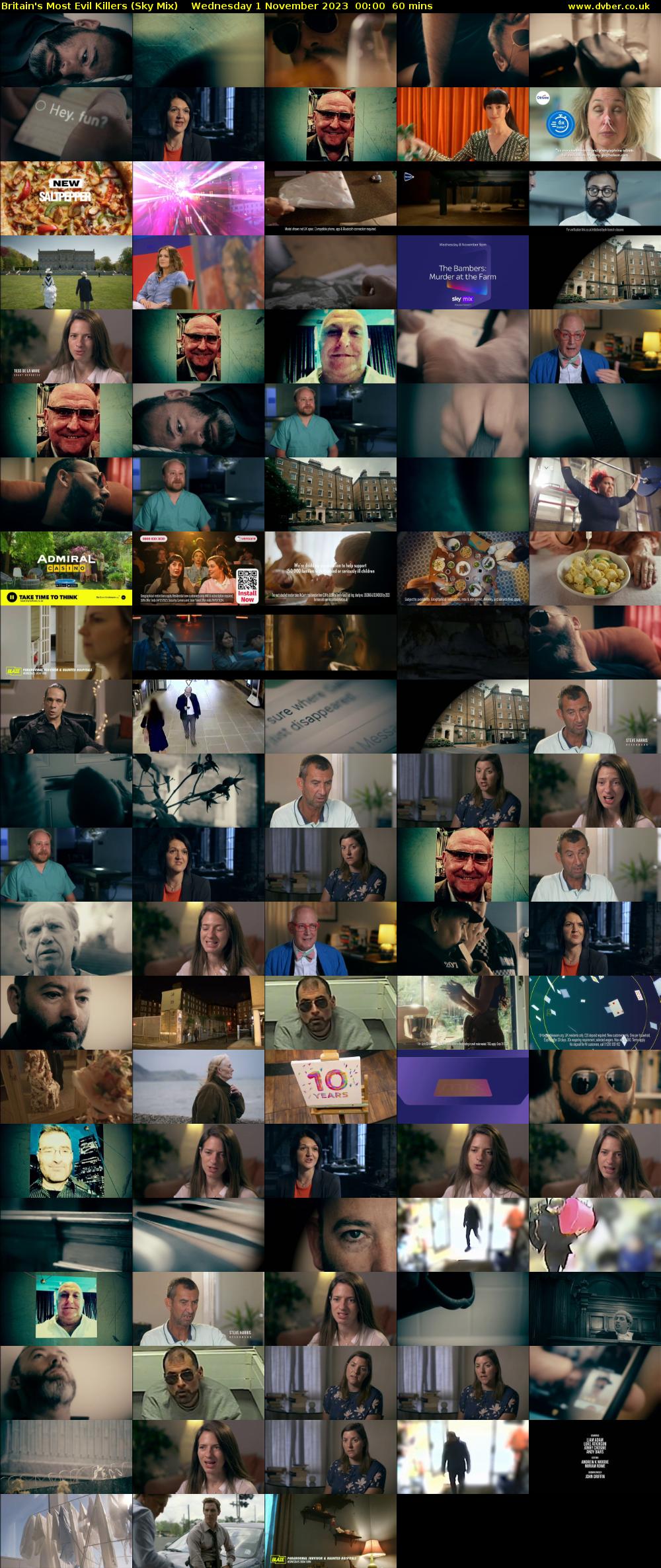 Britain's Most Evil Killers (Sky Mix) Wednesday 1 November 2023 00:00 - 01:00