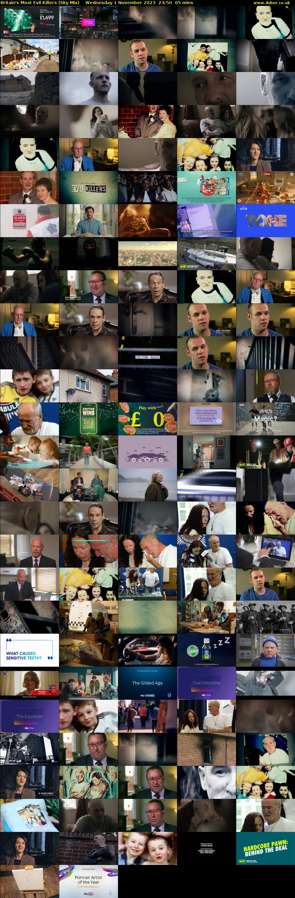 Britain's Most Evil Killers (Sky Mix) Wednesday 1 November 2023 23:50 - 00:55