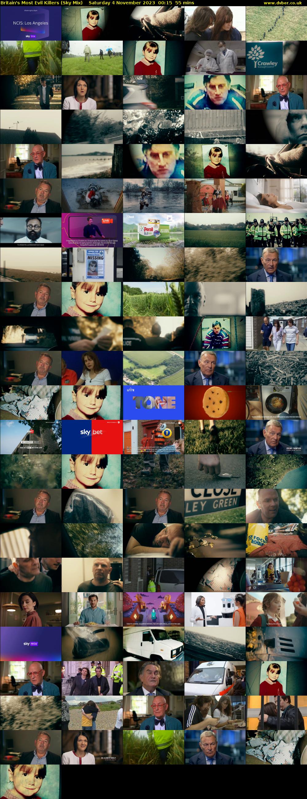 Britain's Most Evil Killers (Sky Mix) Saturday 4 November 2023 00:15 - 01:10