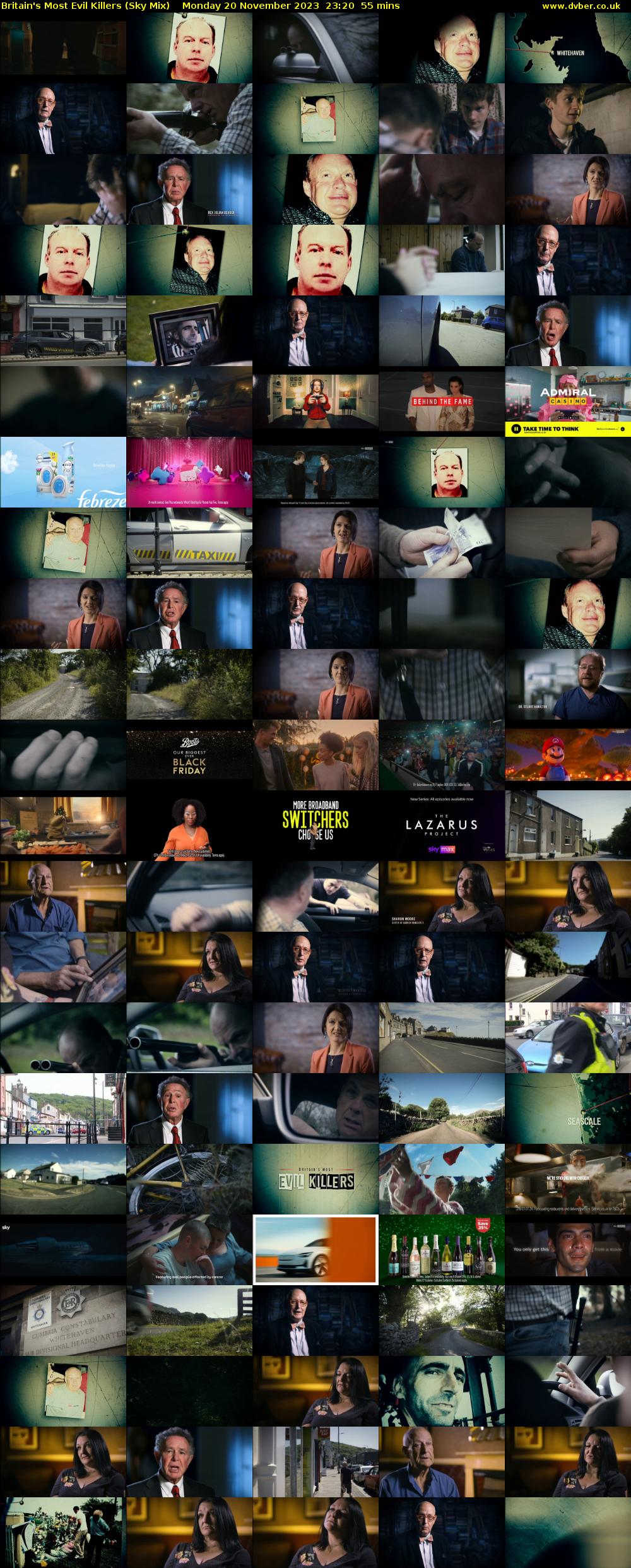 Britain's Most Evil Killers (Sky Mix) Monday 20 November 2023 23:20 - 00:15