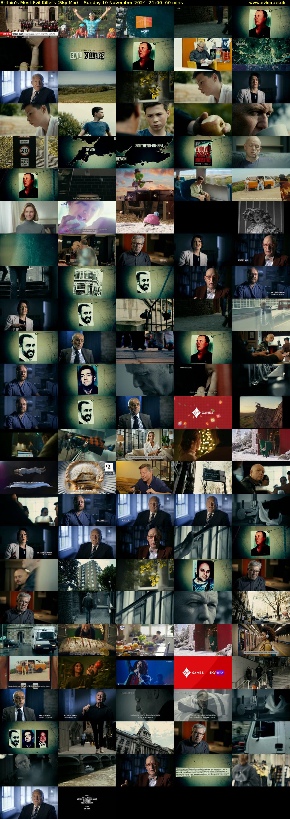 Britain's Most Evil Killers (Sky Mix) Sunday 10 November 2024 21:00 - 22:00