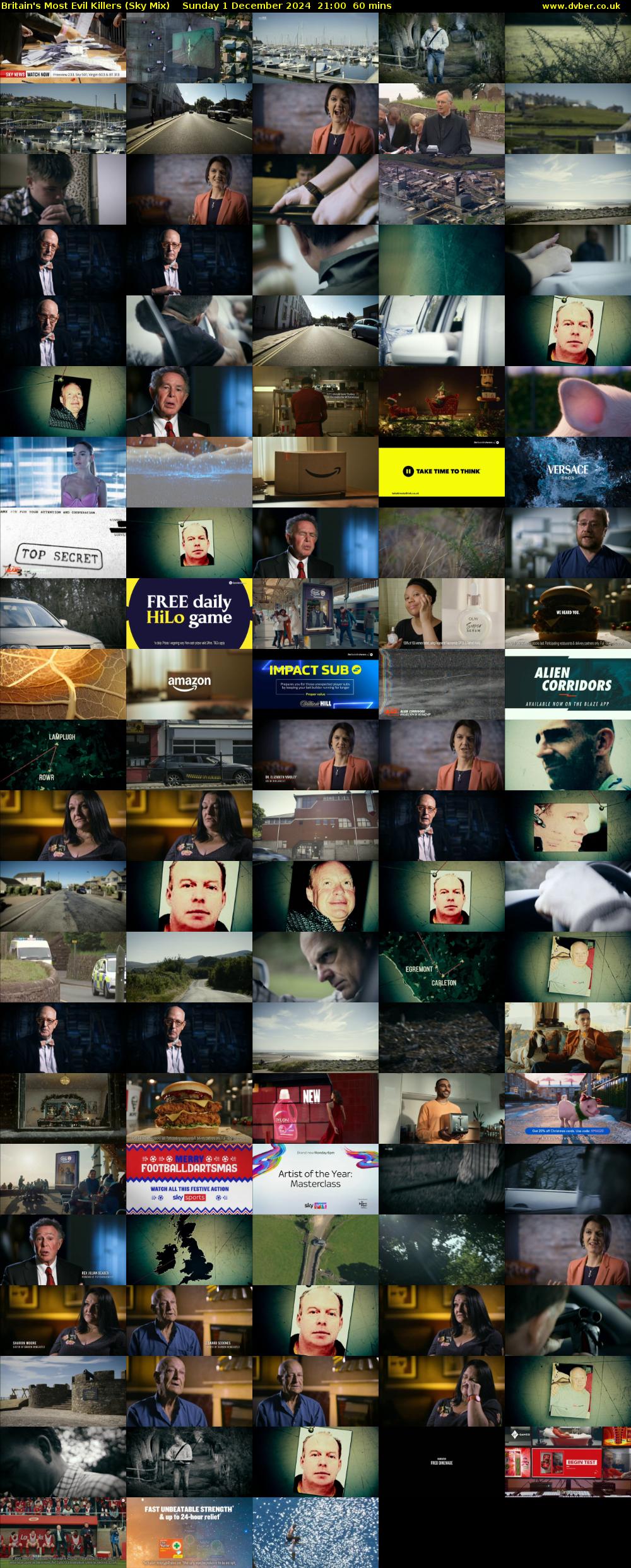 Britain's Most Evil Killers (Sky Mix) Sunday 1 December 2024 21:00 - 22:00