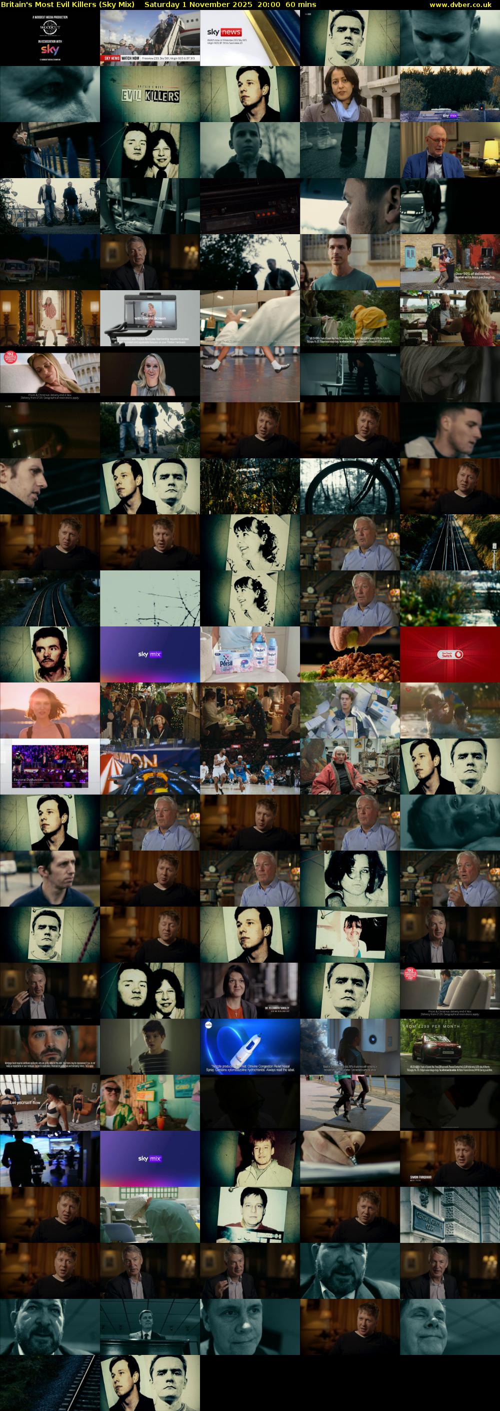 Britain's Most Evil Killers (Sky Mix) Saturday 1 November 2025 20:00 - 21:00