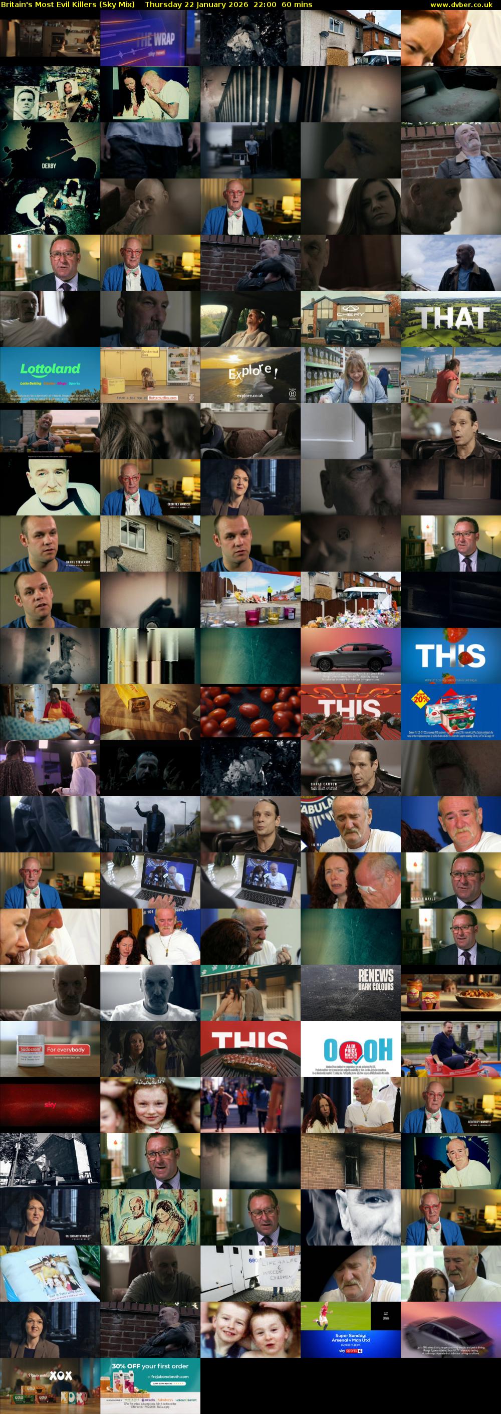 Britain's Most Evil Killers (Sky Mix) Thursday 22 January 2026 22:00 - 23:00