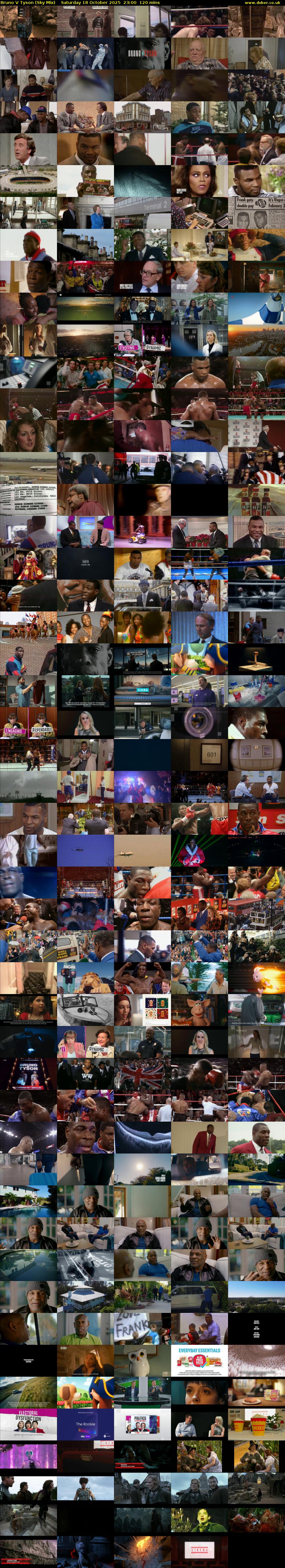 Bruno V Tyson (Sky Mix) Saturday 18 October 2025 23:00 - 01:00