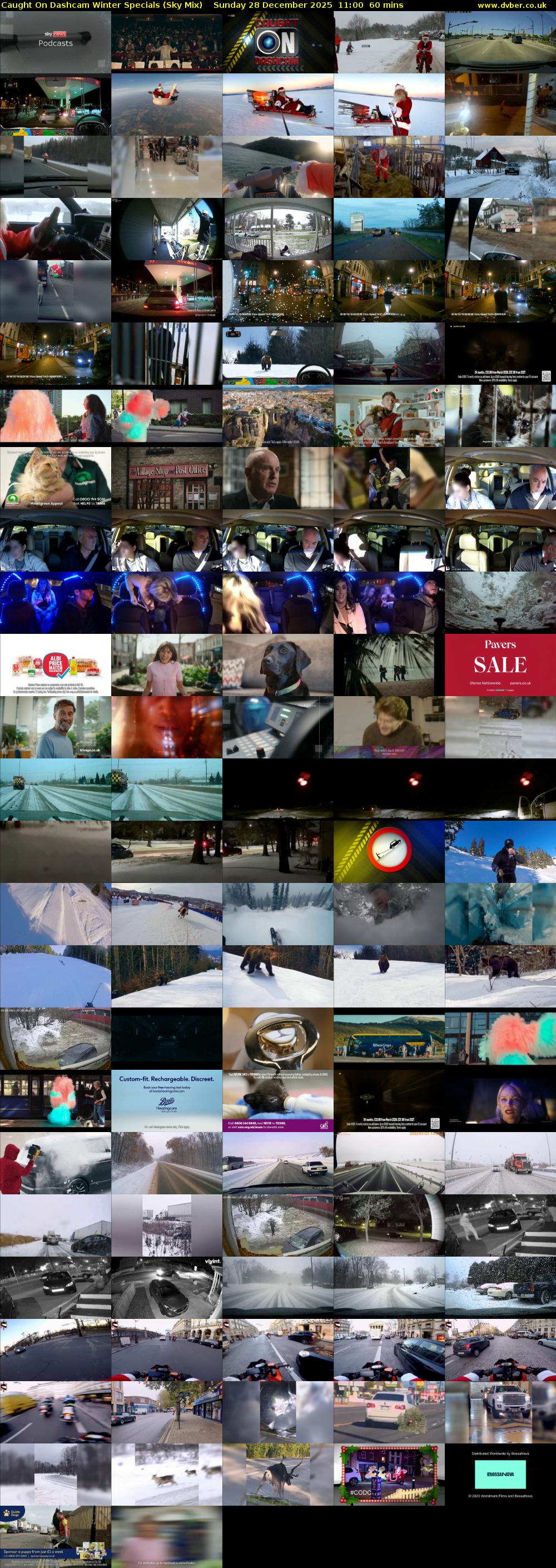 Caught On Dashcam Winter Specials (Sky Mix) Sunday 28 December 2025 11:00 - 12:00