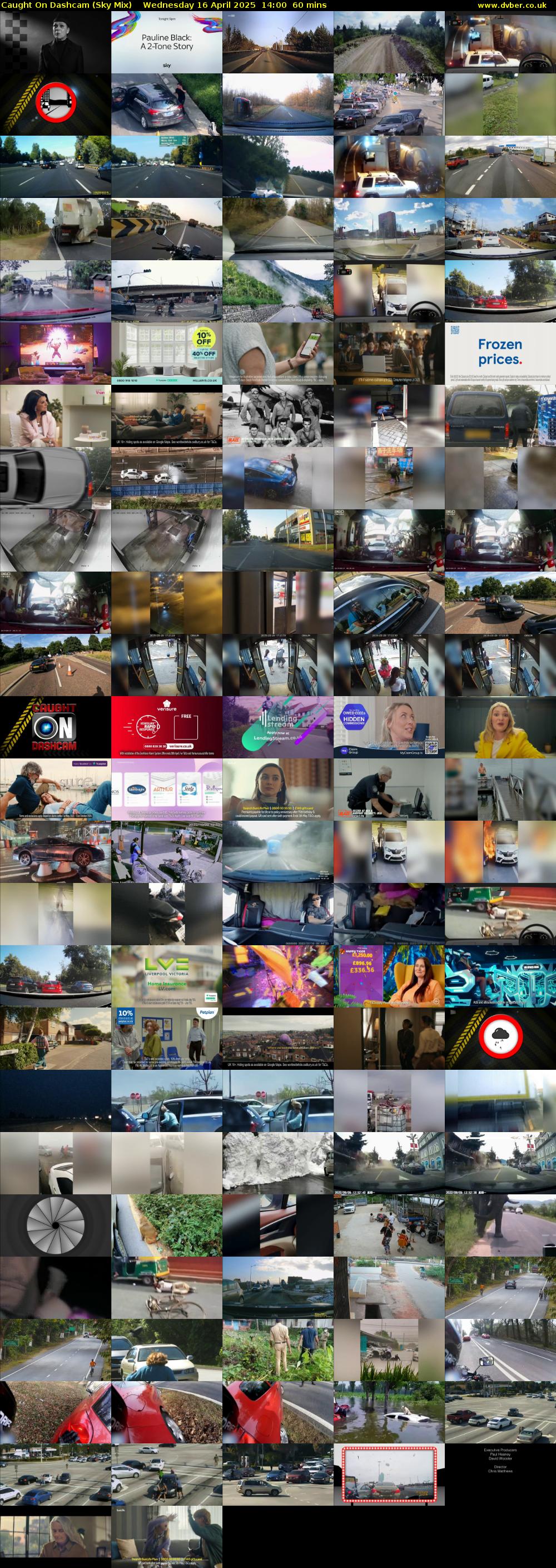 Caught On Dashcam (Sky Mix) Wednesday 16 April 2025 14:00 - 15:00