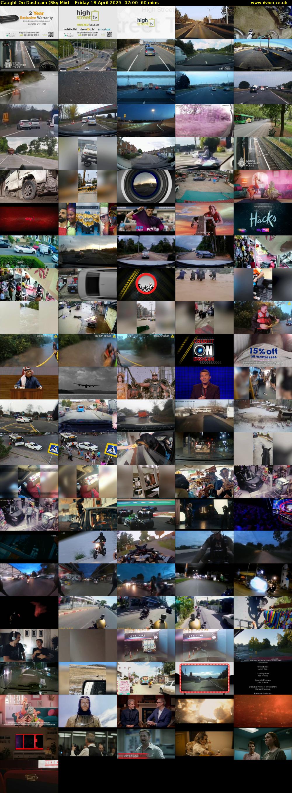 Caught On Dashcam (Sky Mix) Friday 18 April 2025 07:00 - 08:00