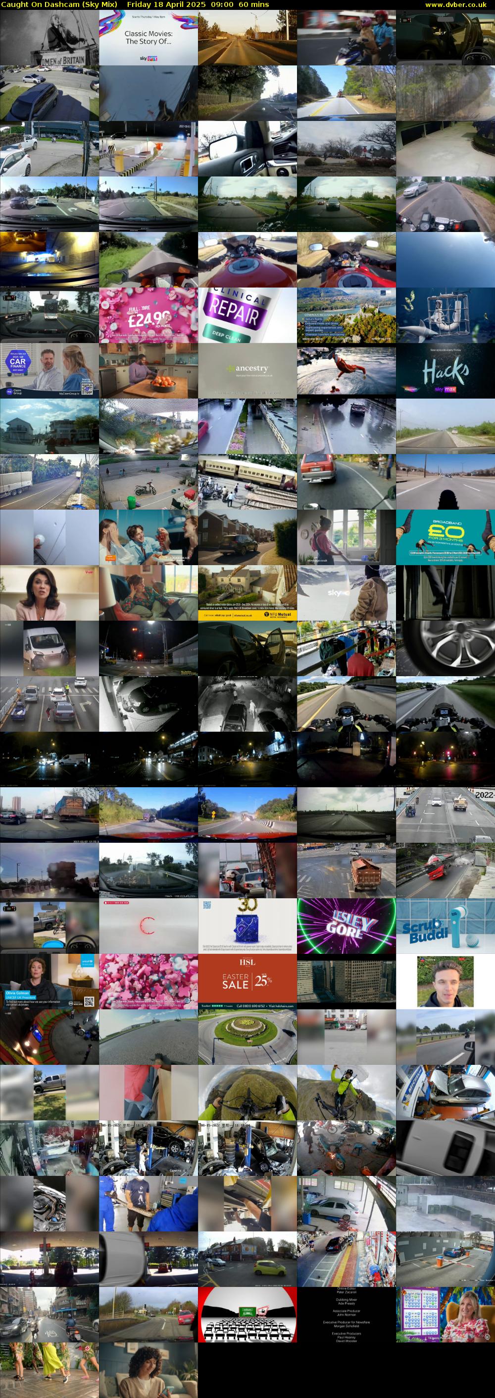 Caught On Dashcam (Sky Mix) Friday 18 April 2025 09:00 - 10:00