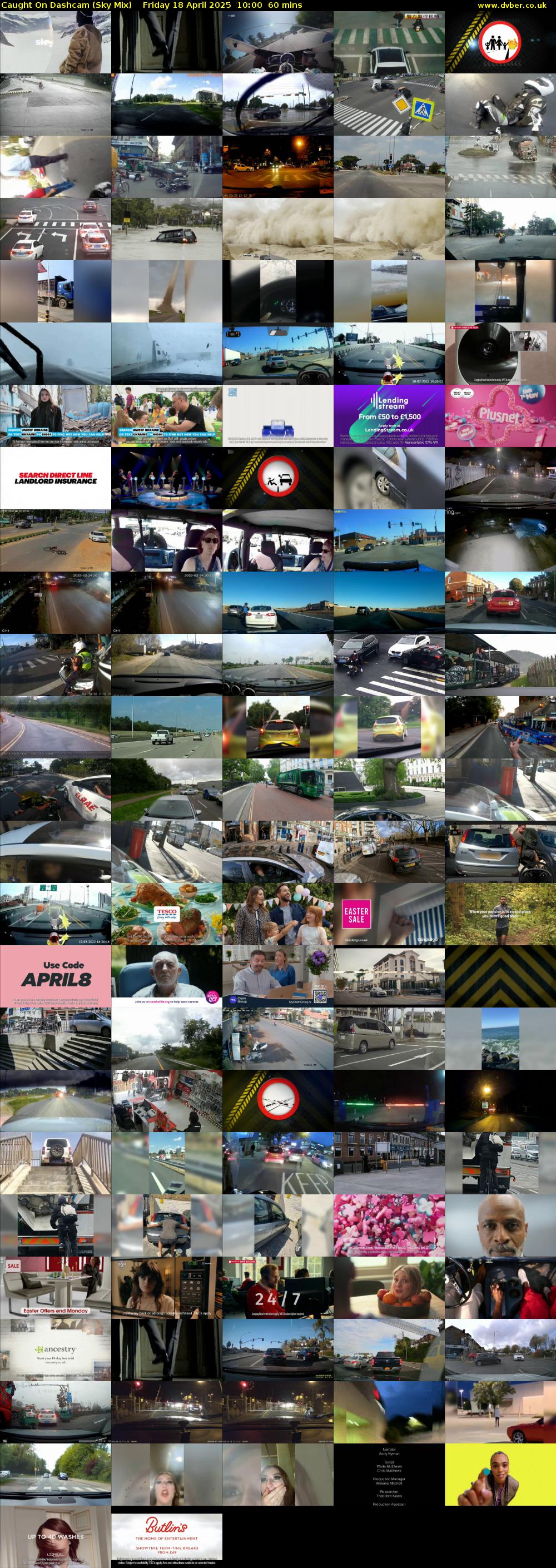 Caught On Dashcam (Sky Mix) Friday 18 April 2025 10:00 - 11:00