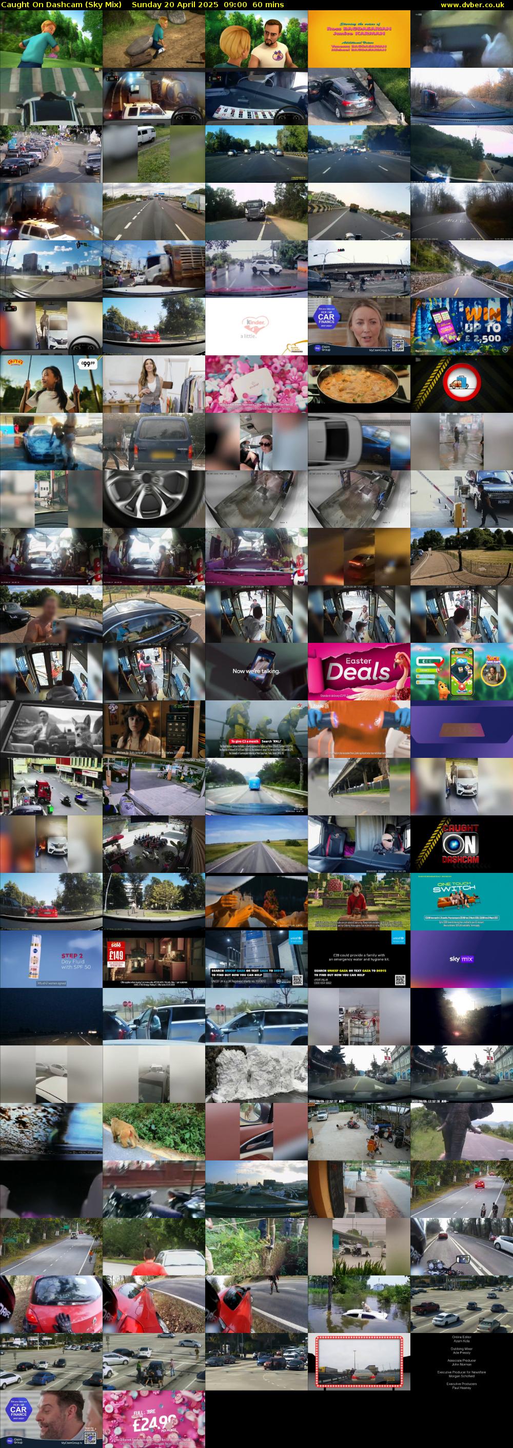 Caught On Dashcam (Sky Mix) Sunday 20 April 2025 09:00 - 10:00