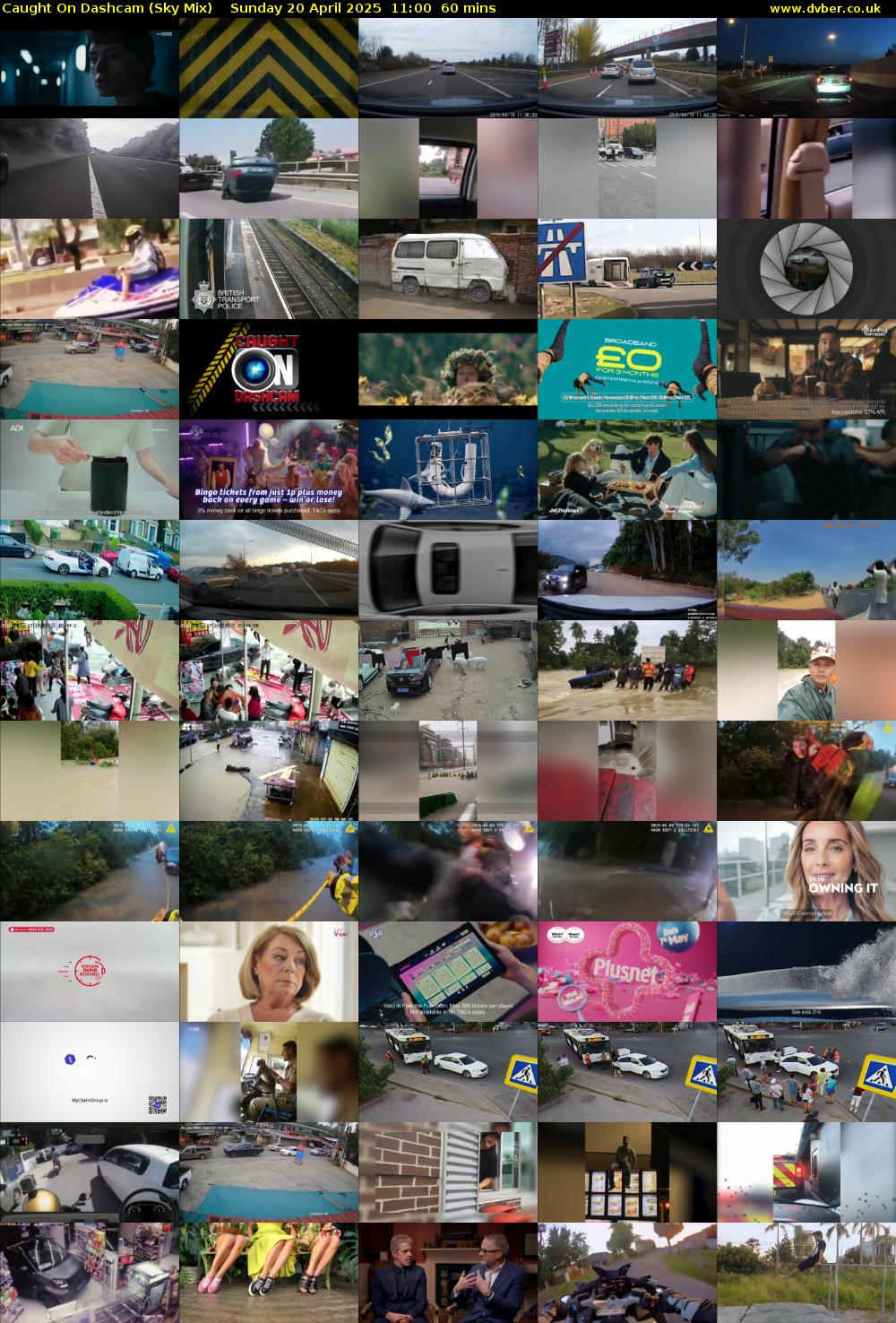 Caught On Dashcam (Sky Mix) Sunday 20 April 2025 11:00 - 12:00