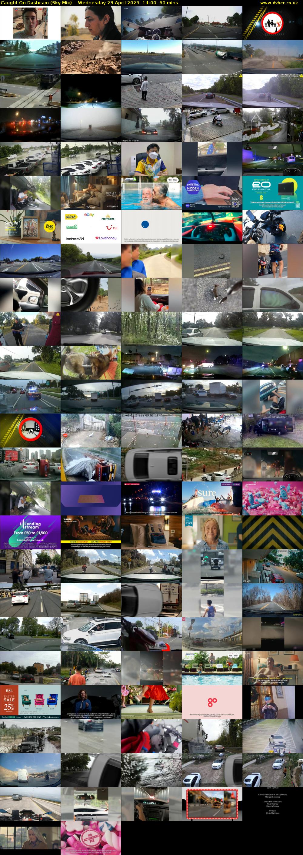 Caught On Dashcam (Sky Mix) Wednesday 23 April 2025 14:00 - 15:00