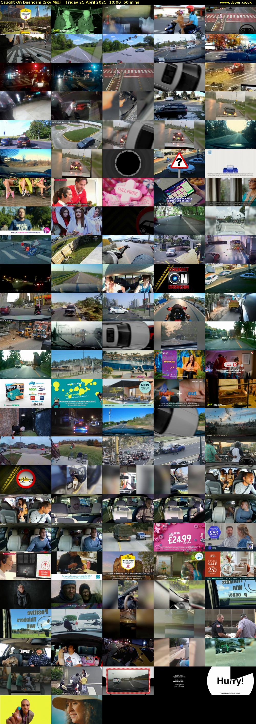 Caught On Dashcam (Sky Mix) Friday 25 April 2025 10:00 - 11:00