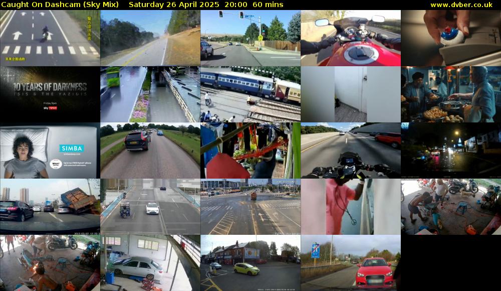 Caught On Dashcam (Sky Mix) Saturday 26 April 2025 20:00 - 21:00