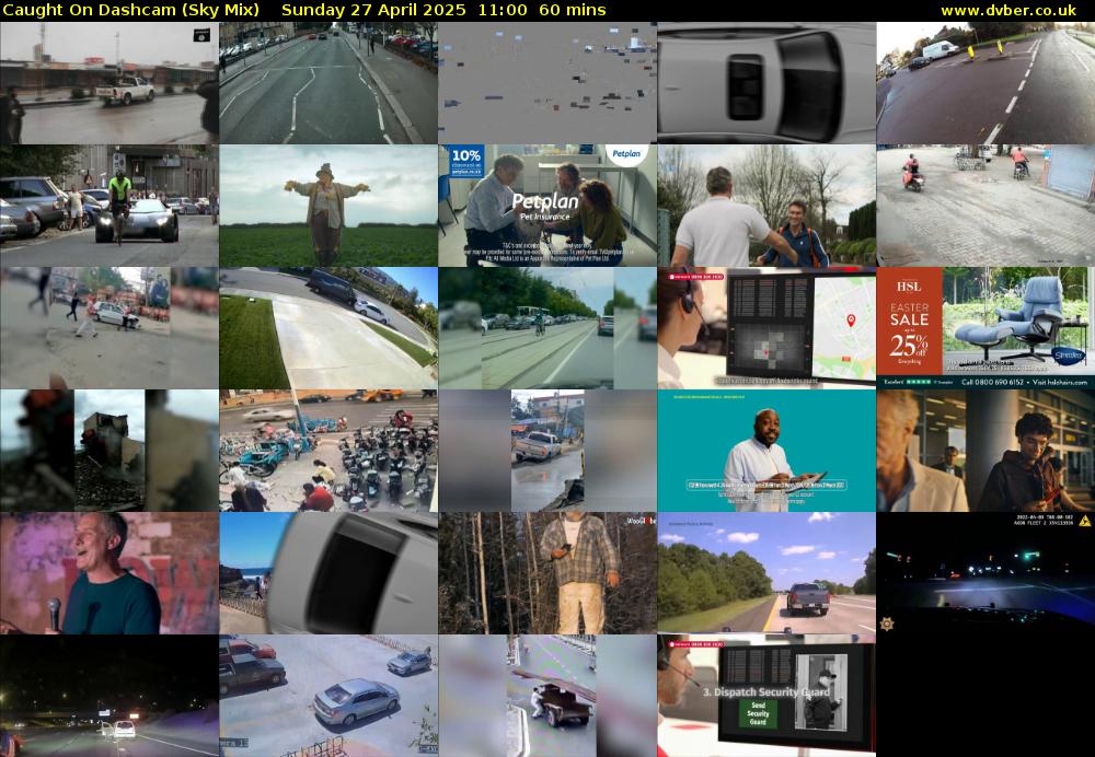 Caught On Dashcam (Sky Mix) Sunday 27 April 2025 11:00 - 12:00