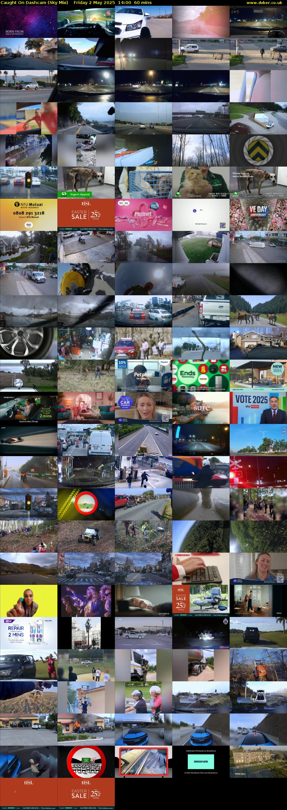 Caught On Dashcam (Sky Mix) Friday 2 May 2025 14:00 - 15:00