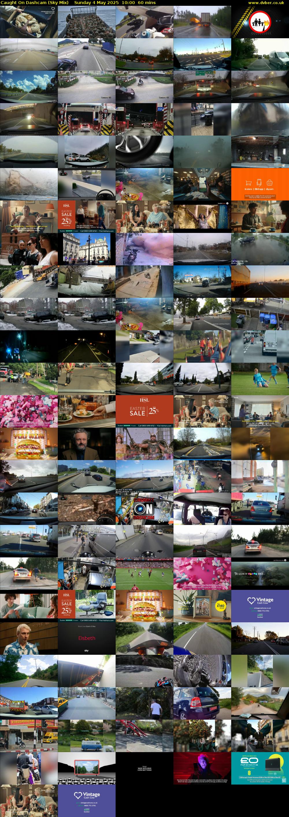 Caught On Dashcam (Sky Mix) Sunday 4 May 2025 10:00 - 11:00