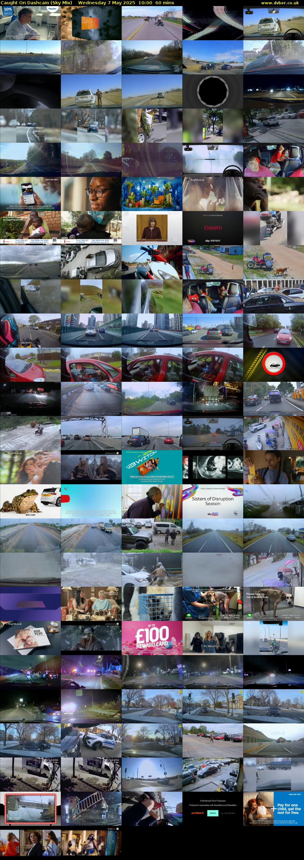 Caught On Dashcam (Sky Mix) Wednesday 7 May 2025 10:00 - 11:00