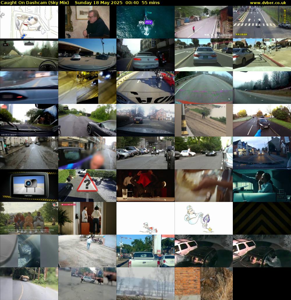 Caught On Dashcam (Sky Mix) Sunday 18 May 2025 00:40 - 01:35