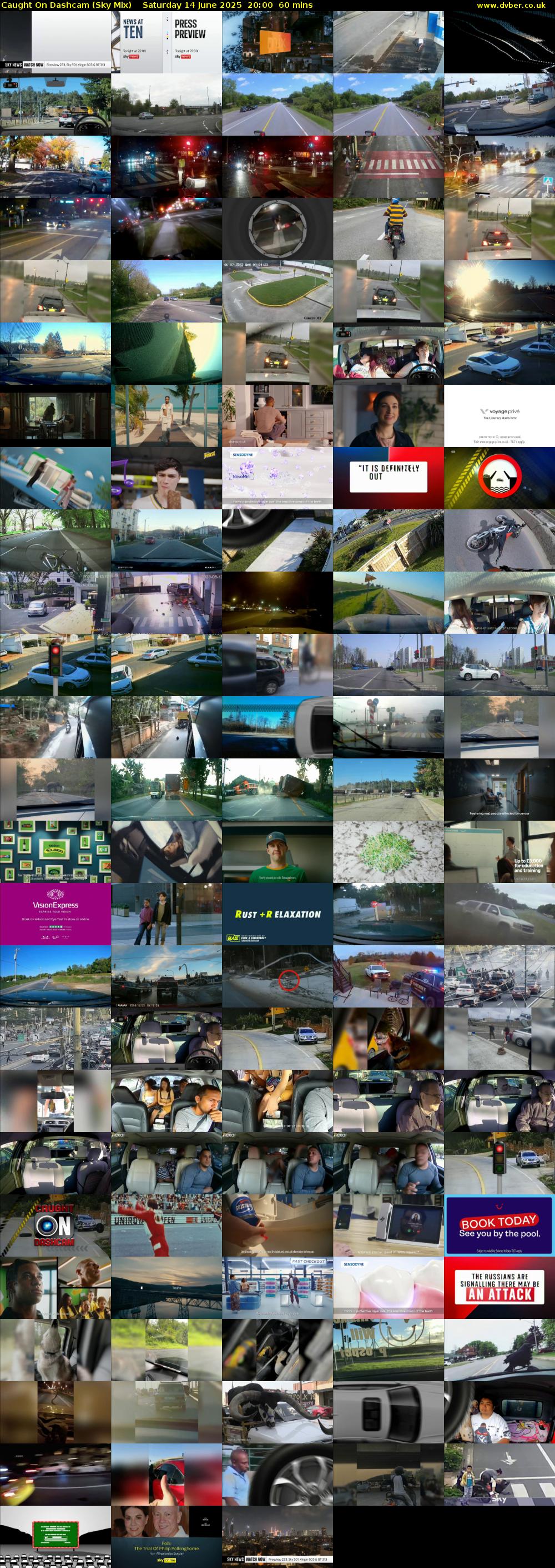 Caught On Dashcam (Sky Mix) Saturday 14 June 2025 20:00 - 21:00