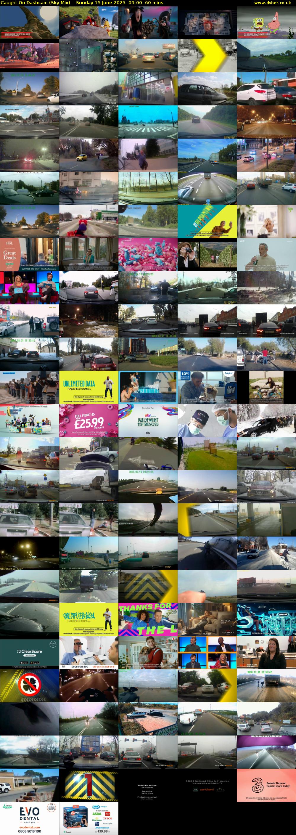 Caught On Dashcam (Sky Mix) Sunday 15 June 2025 09:00 - 10:00