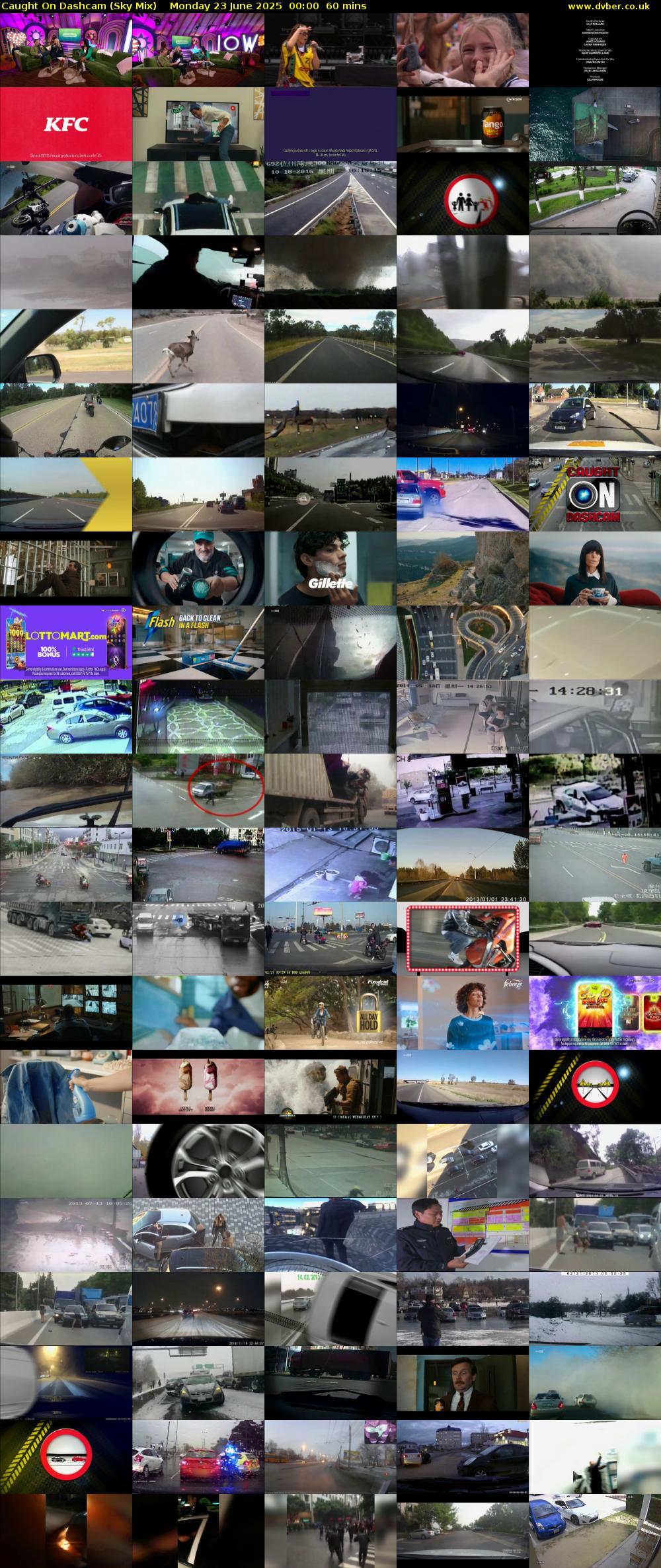 Caught On Dashcam (Sky Mix) Monday 23 June 2025 00:00 - 01:00