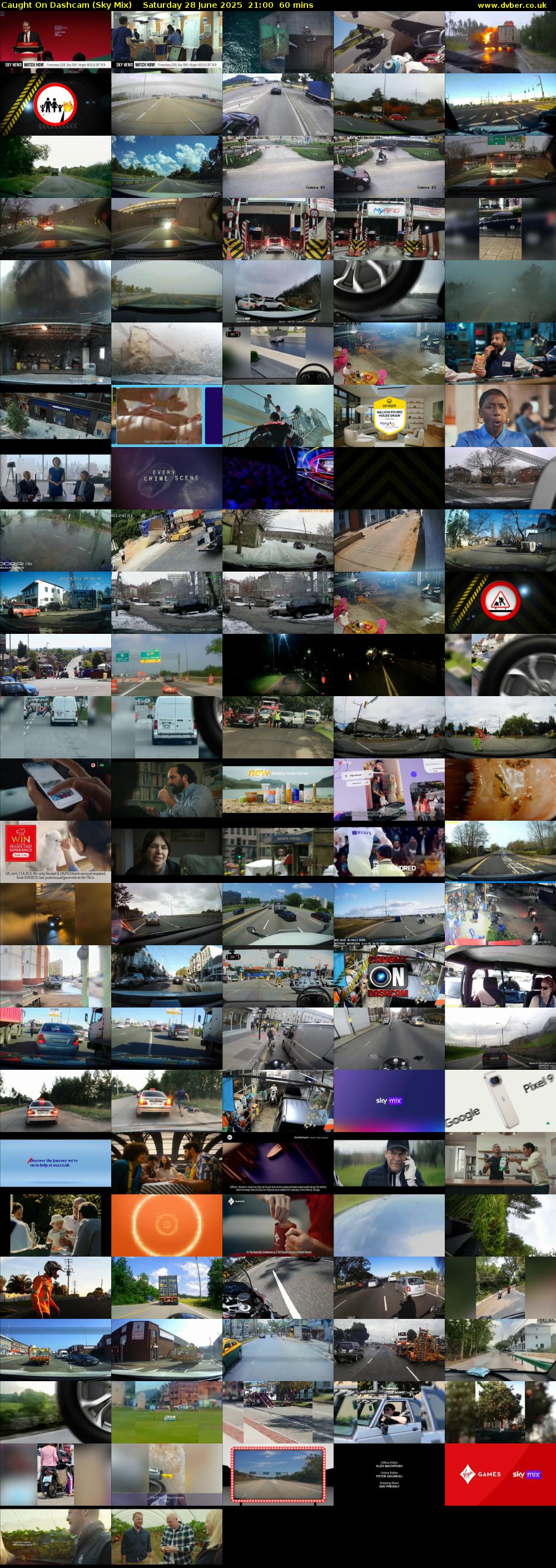 Caught On Dashcam (Sky Mix) Saturday 28 June 2025 21:00 - 22:00