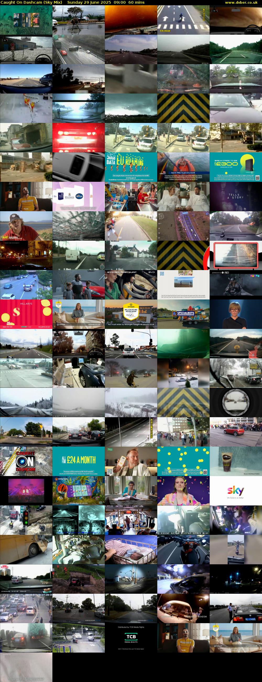 Caught On Dashcam (Sky Mix) Sunday 29 June 2025 09:00 - 10:00
