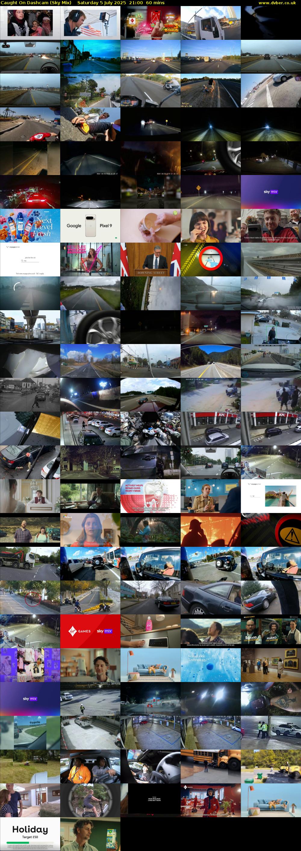 Caught On Dashcam (Sky Mix) Saturday 5 July 2025 21:00 - 22:00