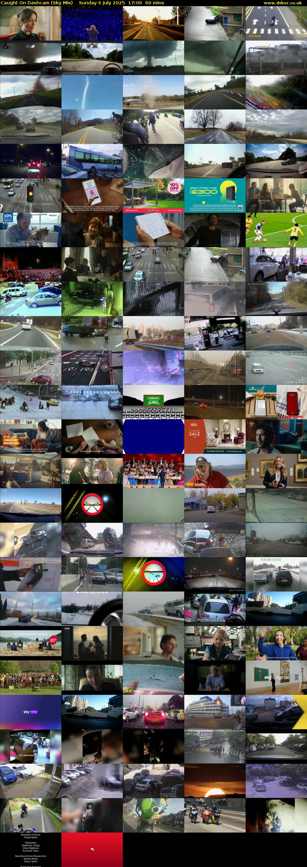 Caught On Dashcam (Sky Mix) Sunday 6 July 2025 17:00 - 18:00