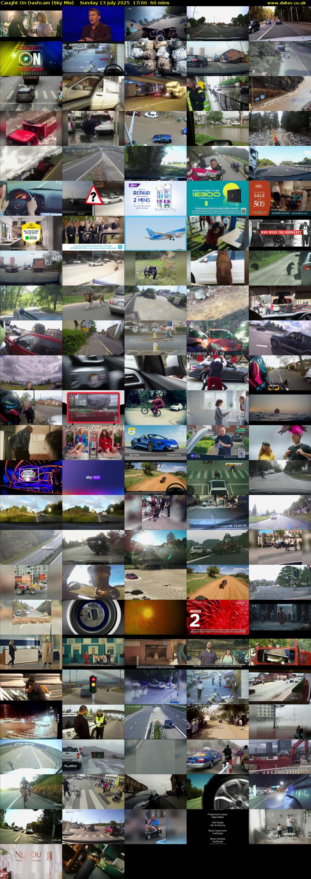 Caught On Dashcam (Sky Mix) Sunday 13 July 2025 17:00 - 18:00