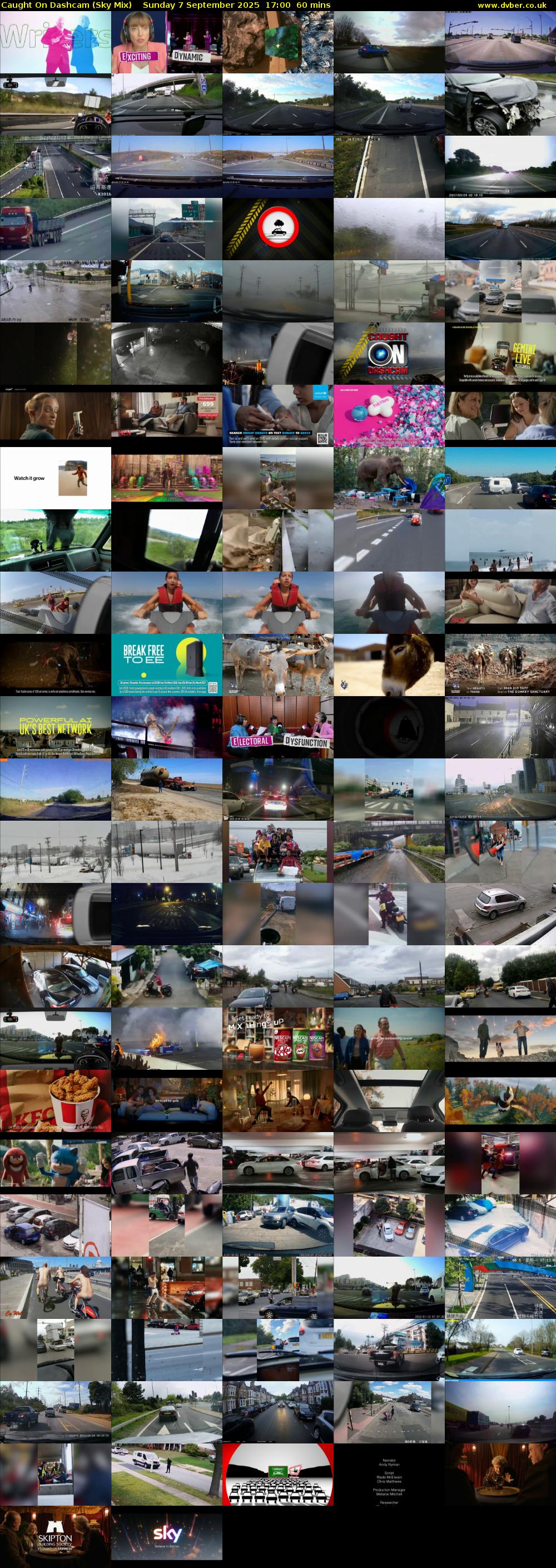 Caught On Dashcam (Sky Mix) Sunday 7 September 2025 17:00 - 18:00