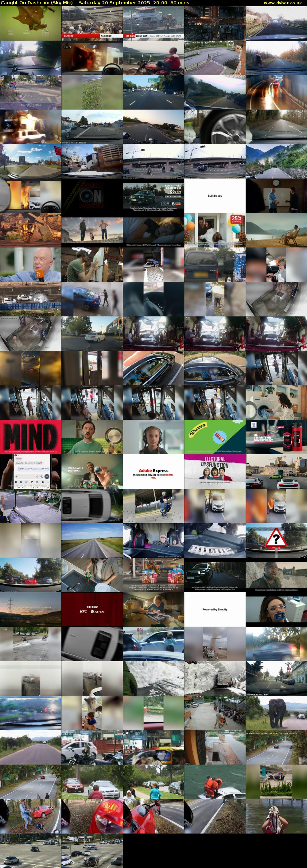 Caught On Dashcam (Sky Mix) Saturday 20 September 2025 20:00 - 21:00