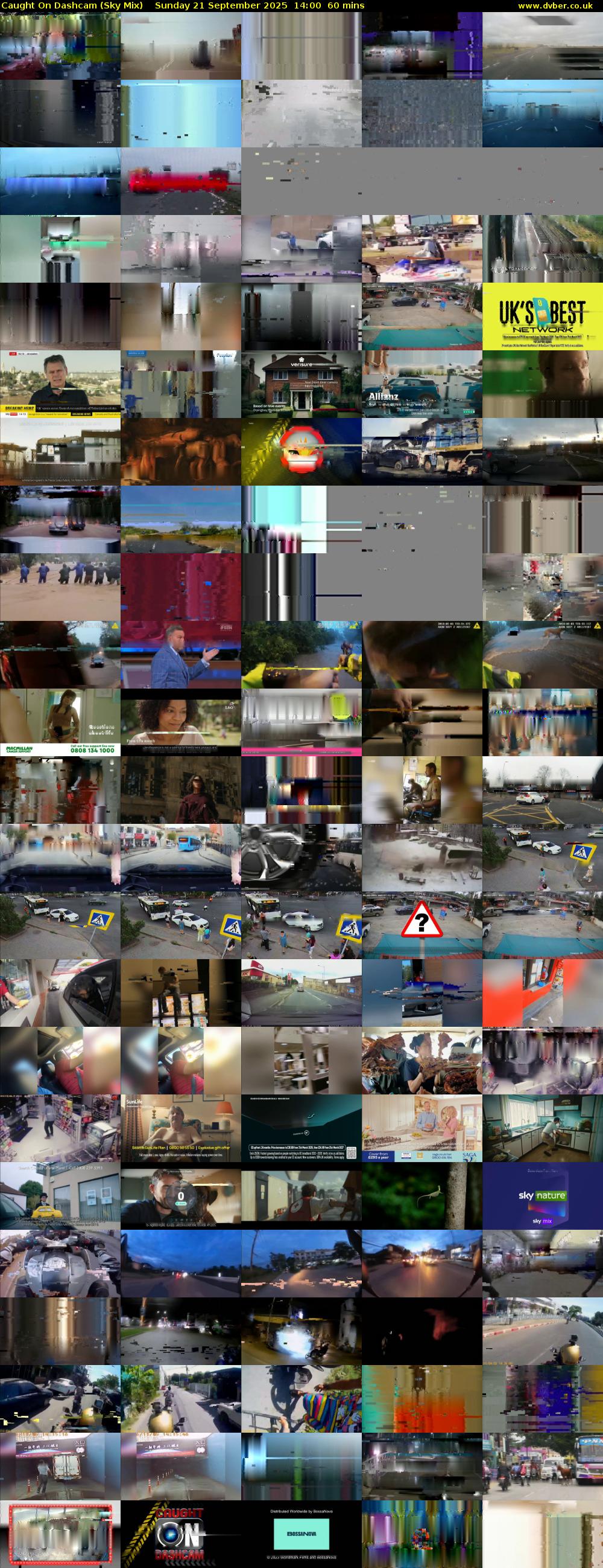 Caught On Dashcam (Sky Mix) Sunday 21 September 2025 14:00 - 15:00