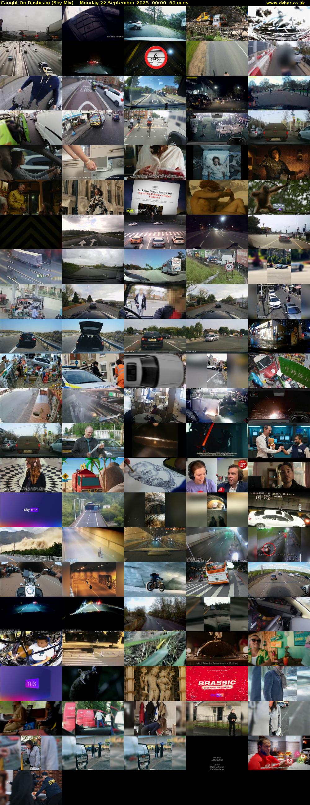 Caught On Dashcam (Sky Mix) Monday 22 September 2025 00:00 - 01:00