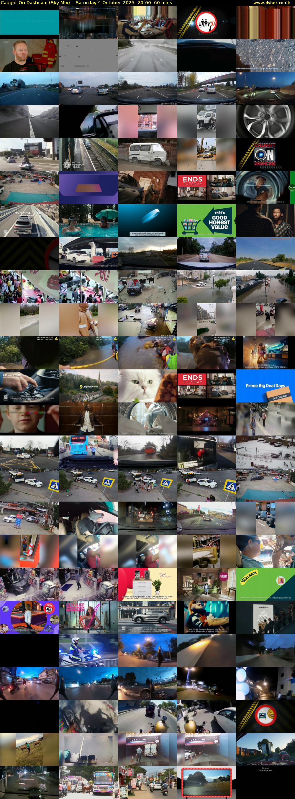 Caught On Dashcam (Sky Mix) Saturday 4 October 2025 20:00 - 21:00