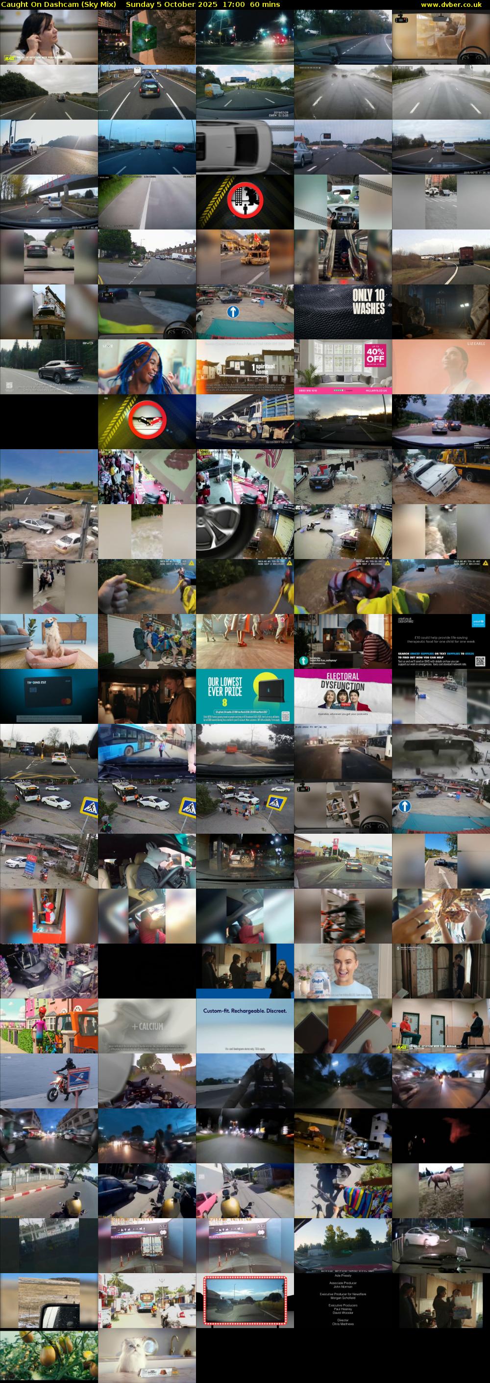 Caught On Dashcam (Sky Mix) Sunday 5 October 2025 17:00 - 18:00