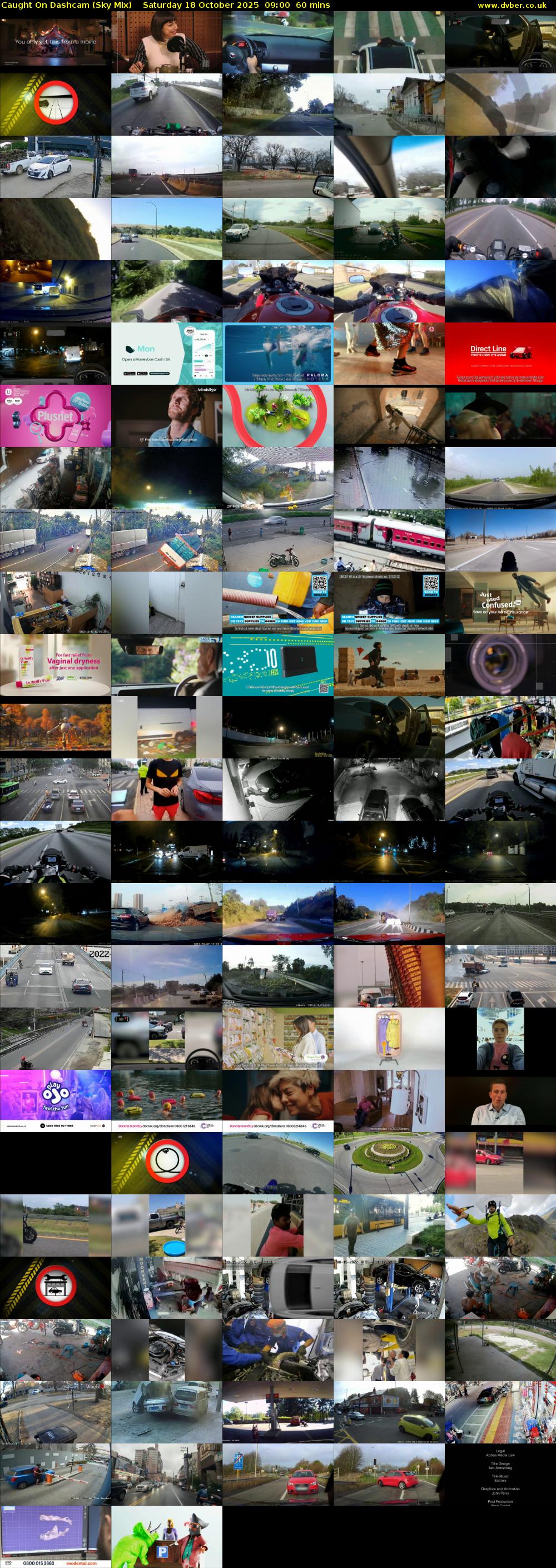 Caught On Dashcam (Sky Mix) Saturday 18 October 2025 09:00 - 10:00