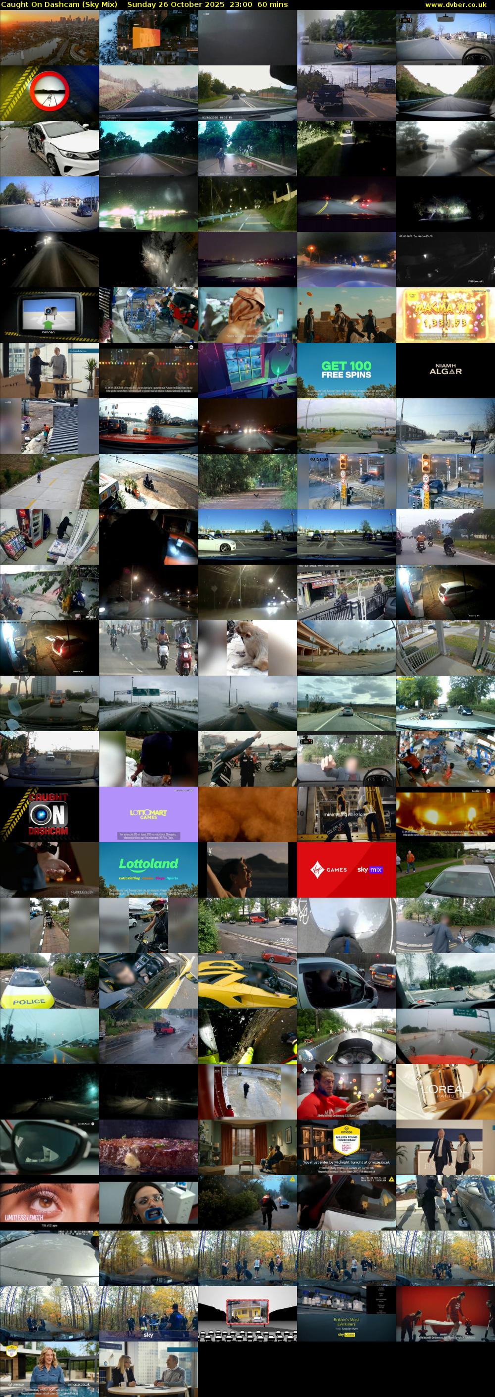 Caught On Dashcam (Sky Mix) Sunday 26 October 2025 23:00 - 00:00