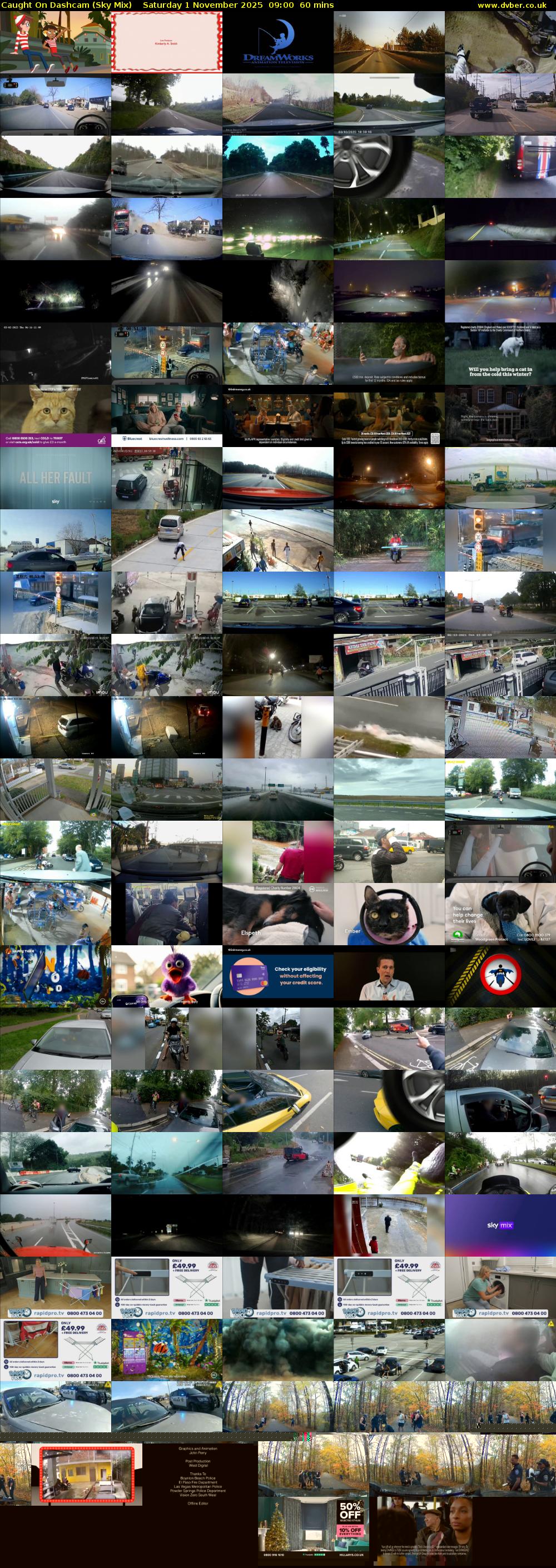 Caught On Dashcam (Sky Mix) Saturday 1 November 2025 09:00 - 10:00