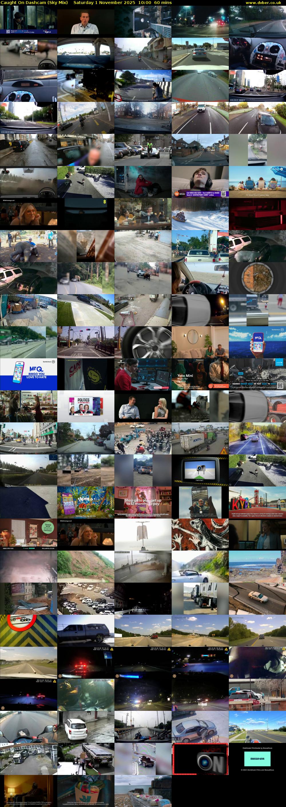 Caught On Dashcam (Sky Mix) Saturday 1 November 2025 10:00 - 11:00