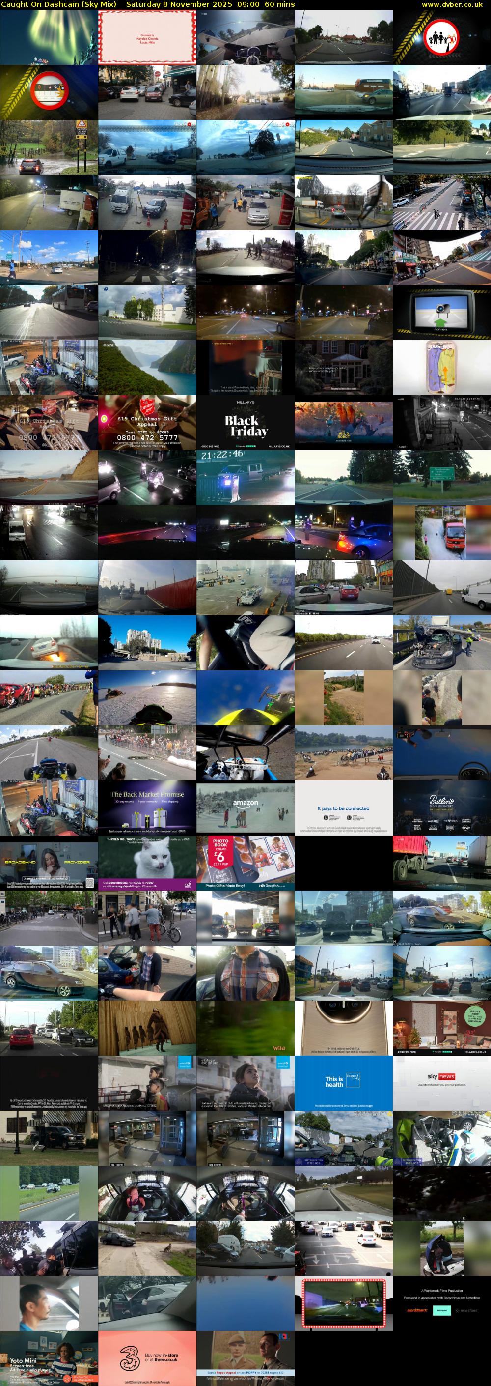 Caught On Dashcam (Sky Mix) Saturday 8 November 2025 09:00 - 10:00