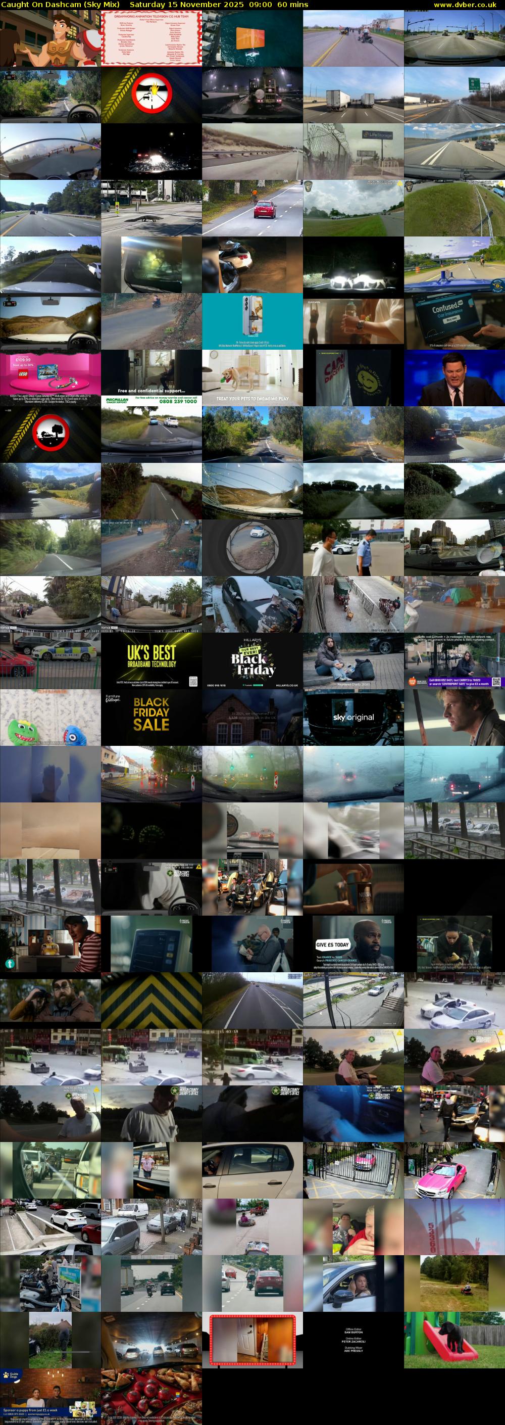 Caught On Dashcam (Sky Mix) Saturday 15 November 2025 09:00 - 10:00