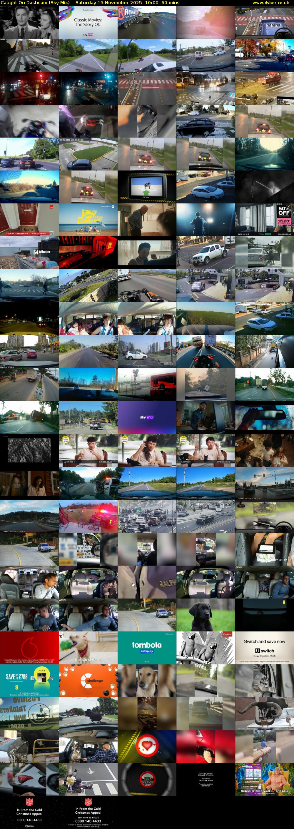 Caught On Dashcam (Sky Mix) Saturday 15 November 2025 10:00 - 11:00