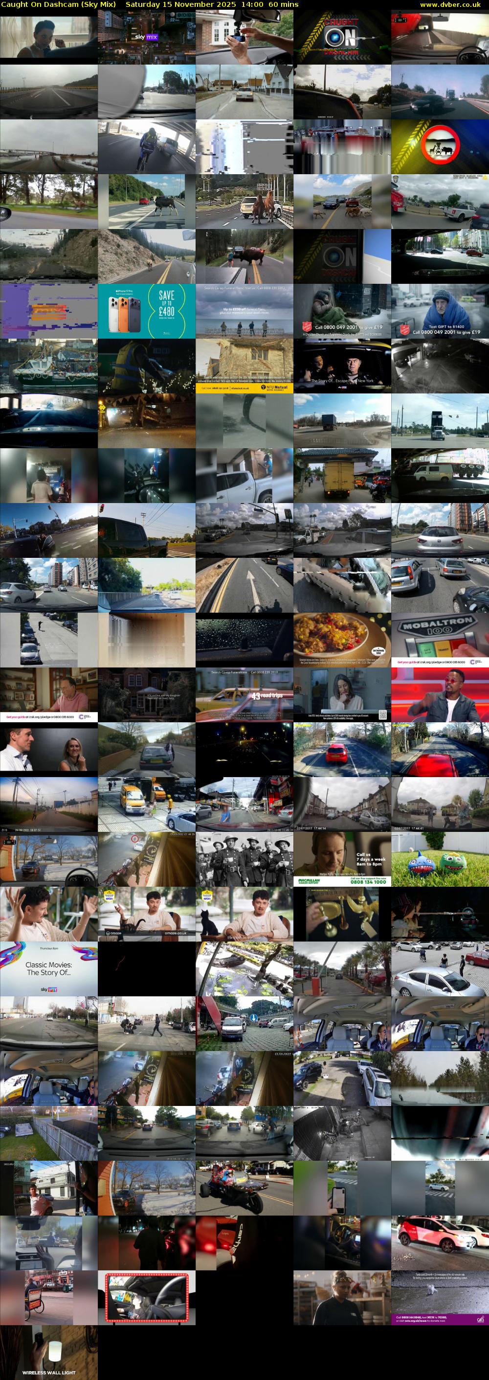 Caught On Dashcam (Sky Mix) Saturday 15 November 2025 14:00 - 15:00