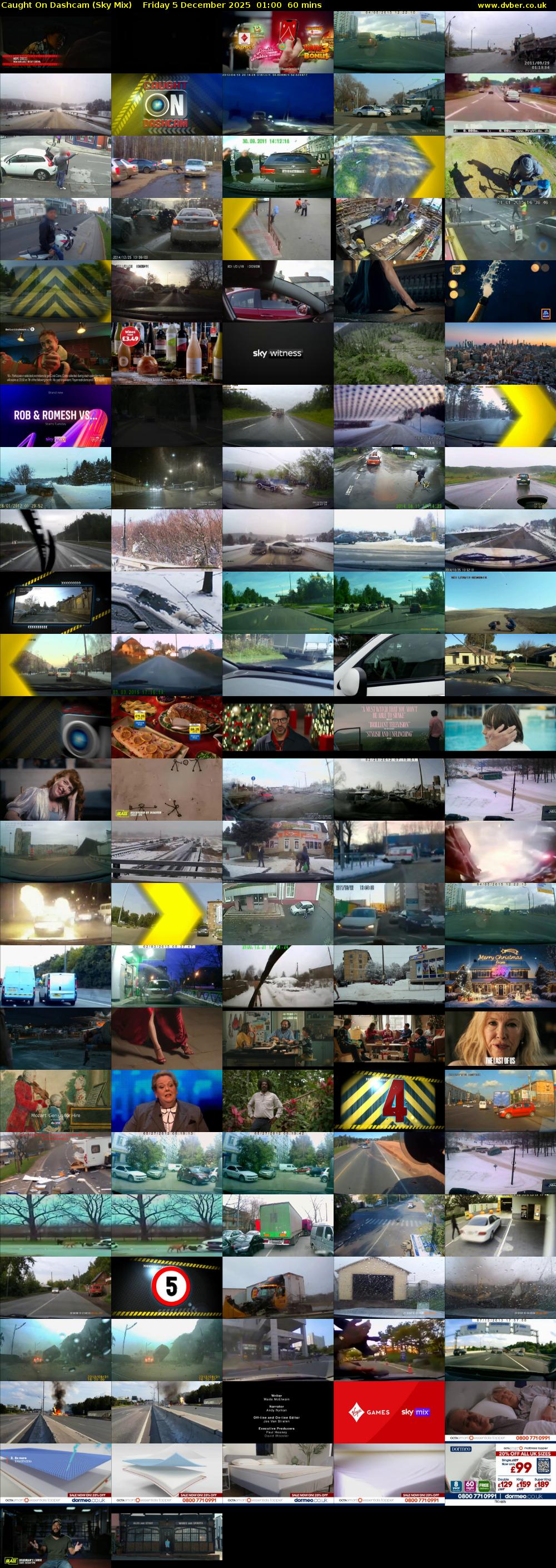 Caught On Dashcam (Sky Mix) Friday 5 December 2025 01:00 - 02:00
