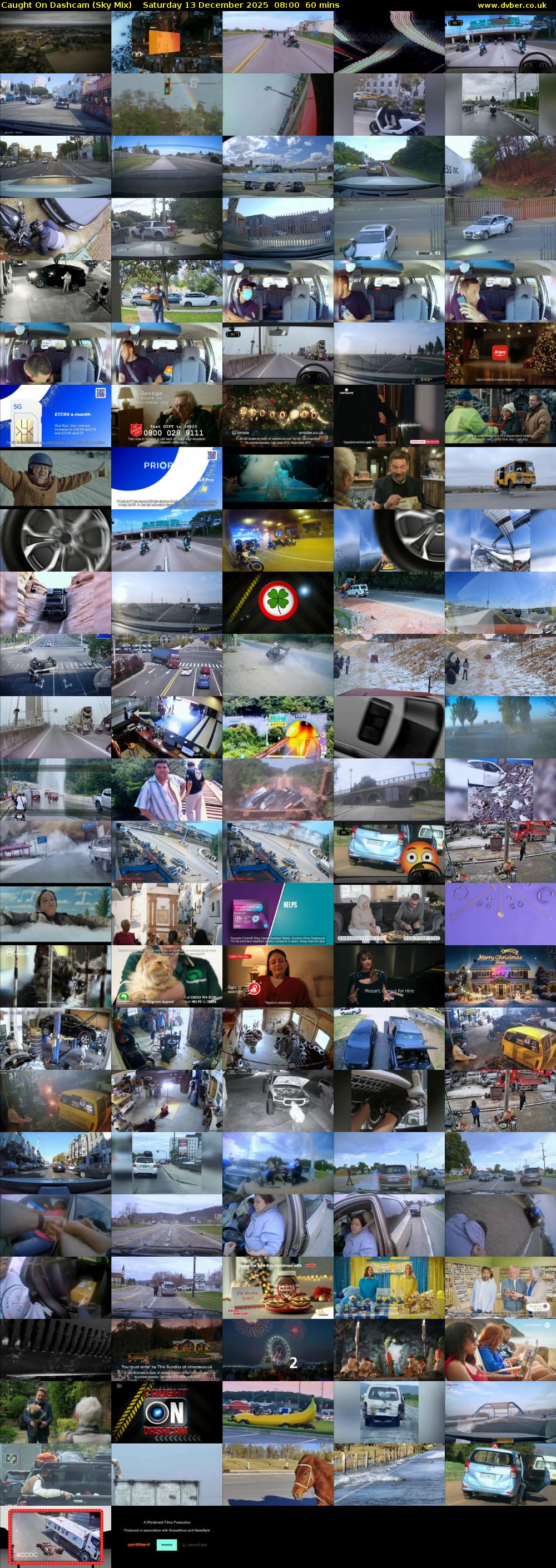 Caught On Dashcam (Sky Mix) Saturday 13 December 2025 08:00 - 09:00