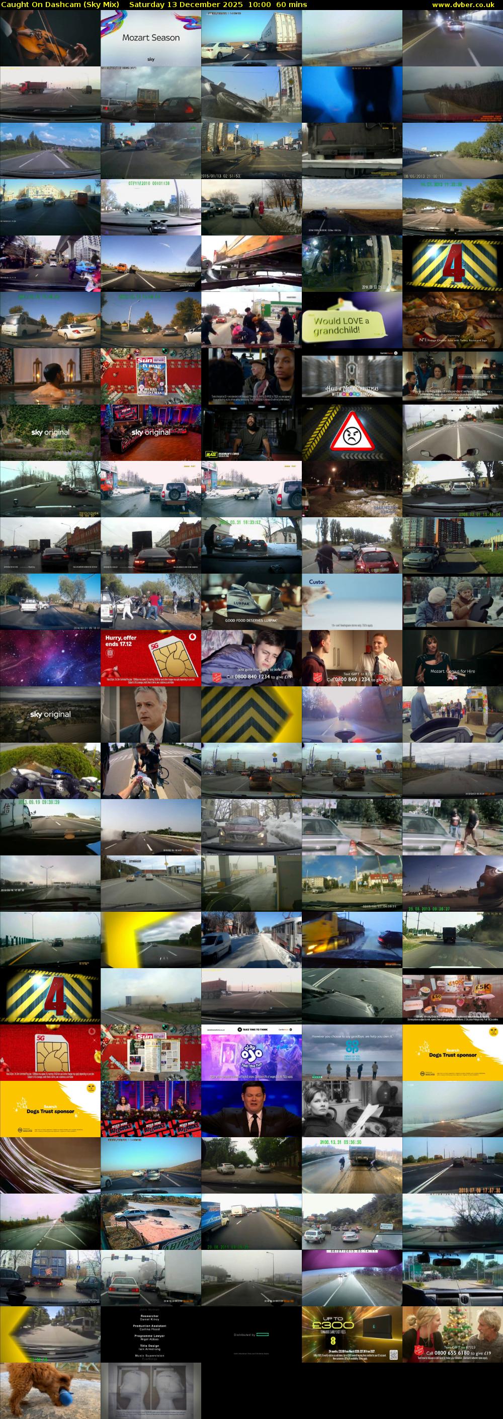 Caught On Dashcam (Sky Mix) Saturday 13 December 2025 10:00 - 11:00