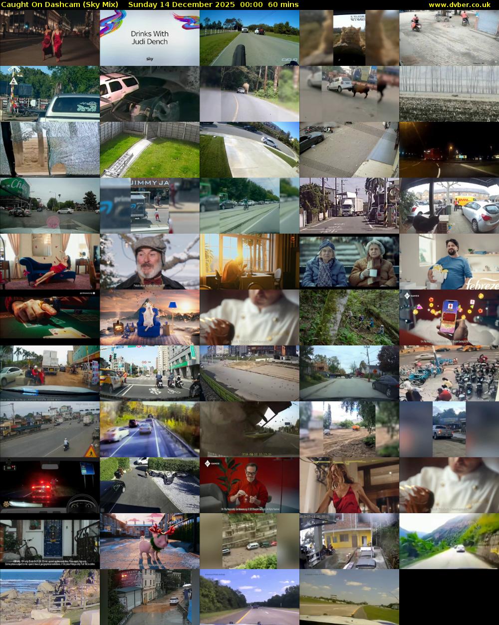 Caught On Dashcam (Sky Mix) Sunday 14 December 2025 00:00 - 01:00